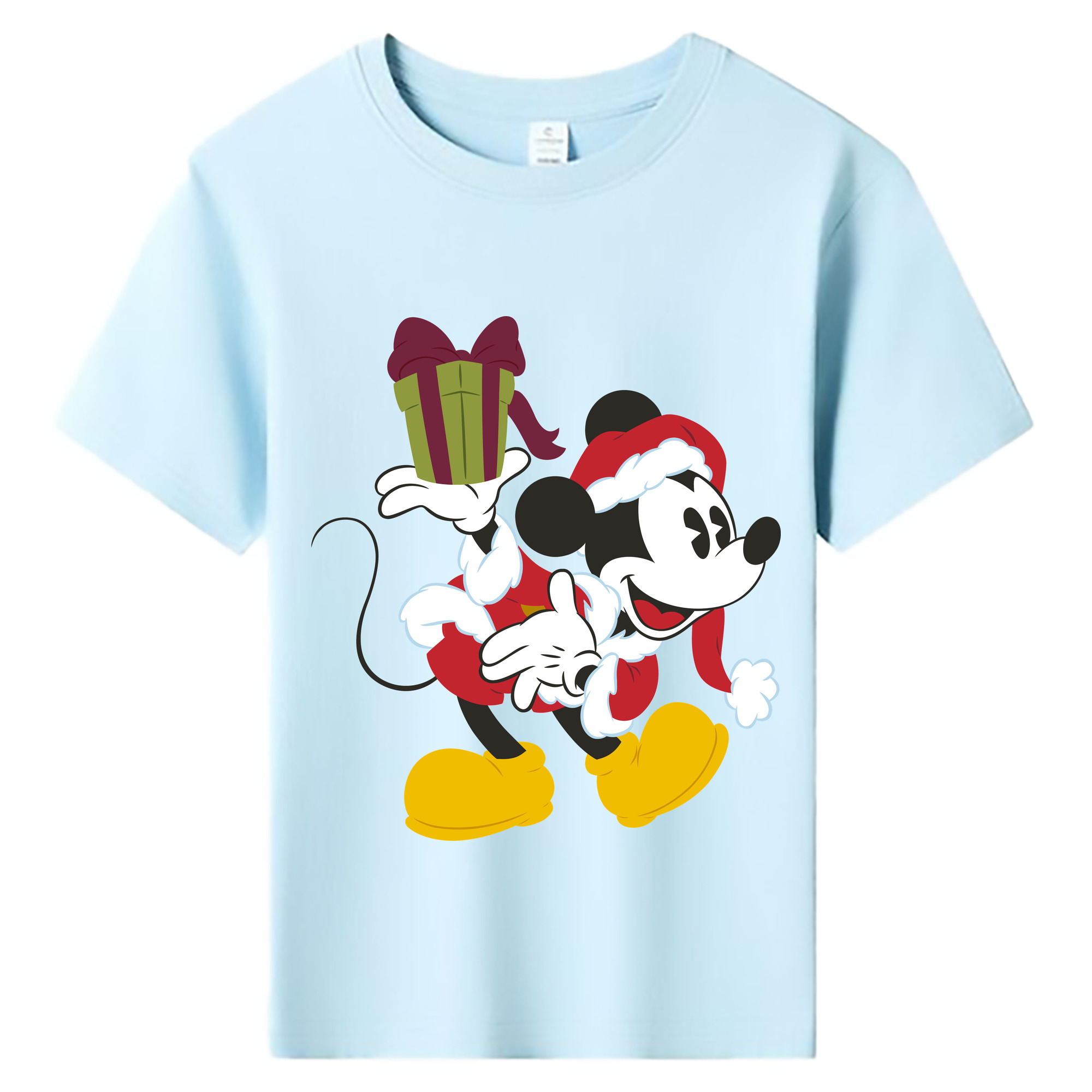 ミッキーマウス Mickey Mouse 綿100％キッズTシャツ（フロントプリント）